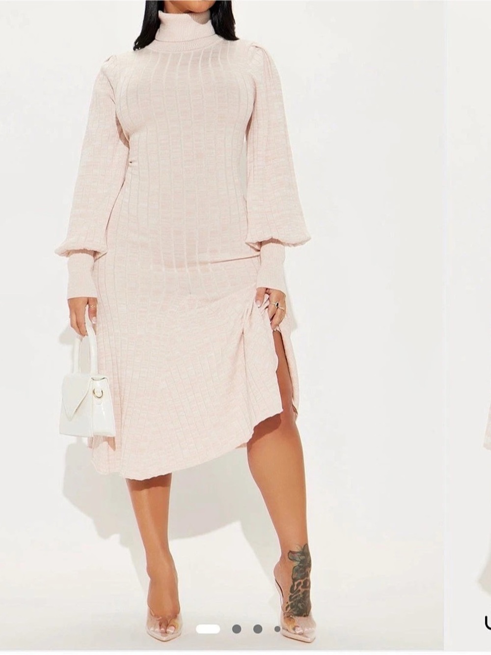 Fashion NovaAquarius Mermaid Sweater Midi Dress - Oatmeal